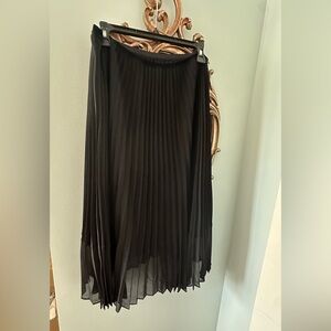White House Black Market Black Midi Skirt